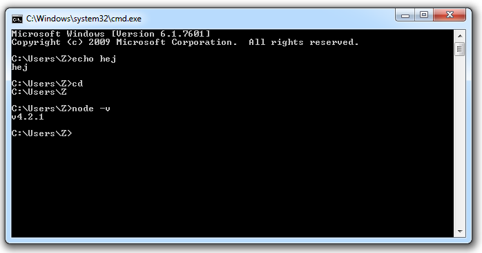 Windows kommando-prompt